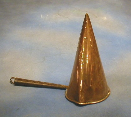 Copper Cone Shape Ale Warmer With Handle