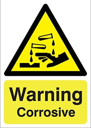 Corrosive Warning Sign