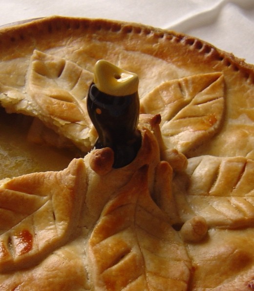 Baked Pie With Funnel