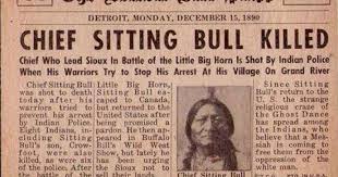 Sitting Bull Killed Annoncement