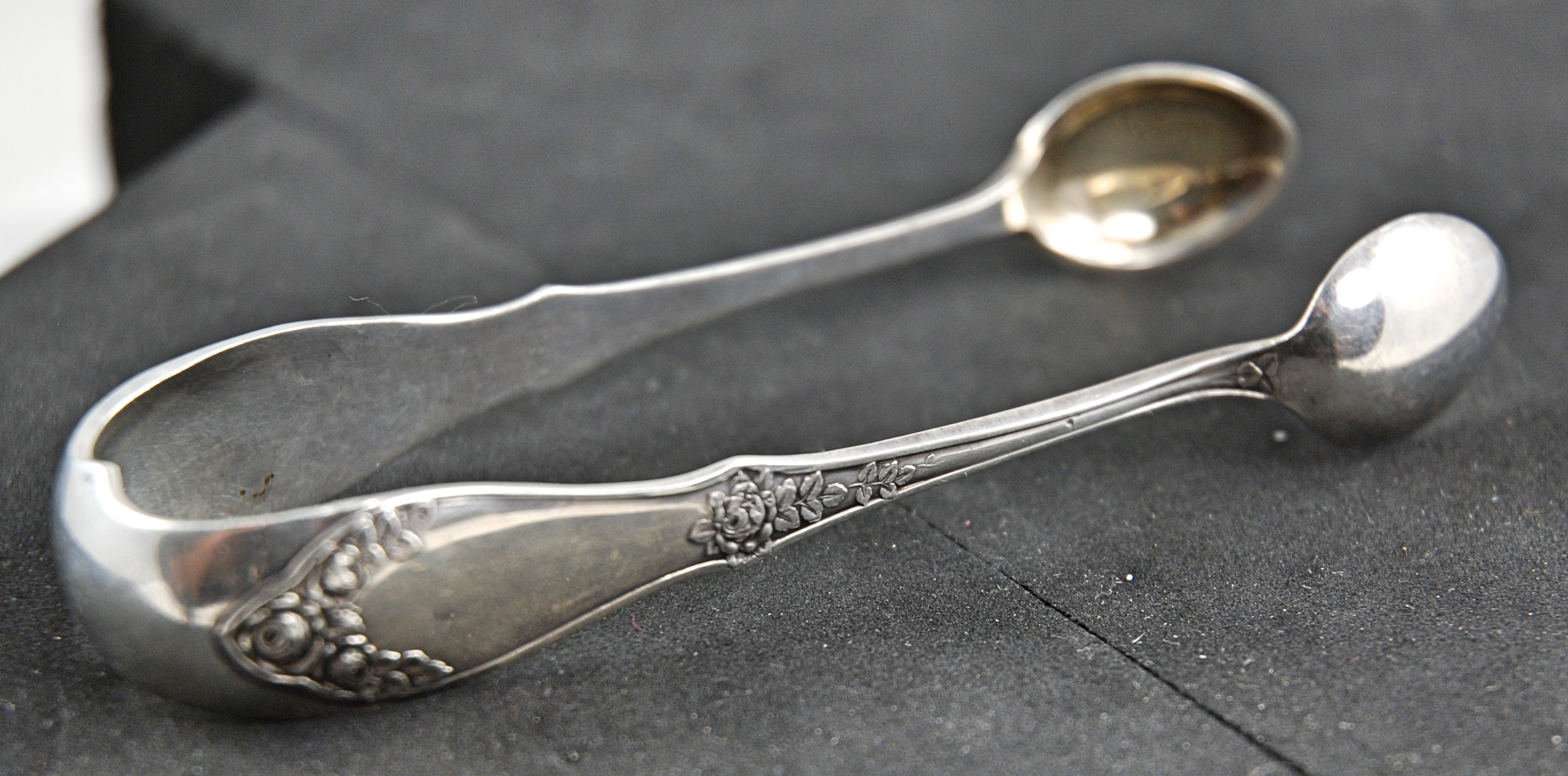 S 335 Norwegian Silver Sugar Tongs